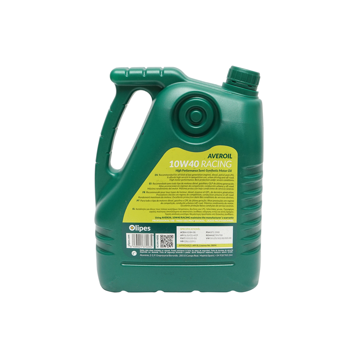 Ulei OLIPES Averoil 10W40 Racing 5L - imagine 3