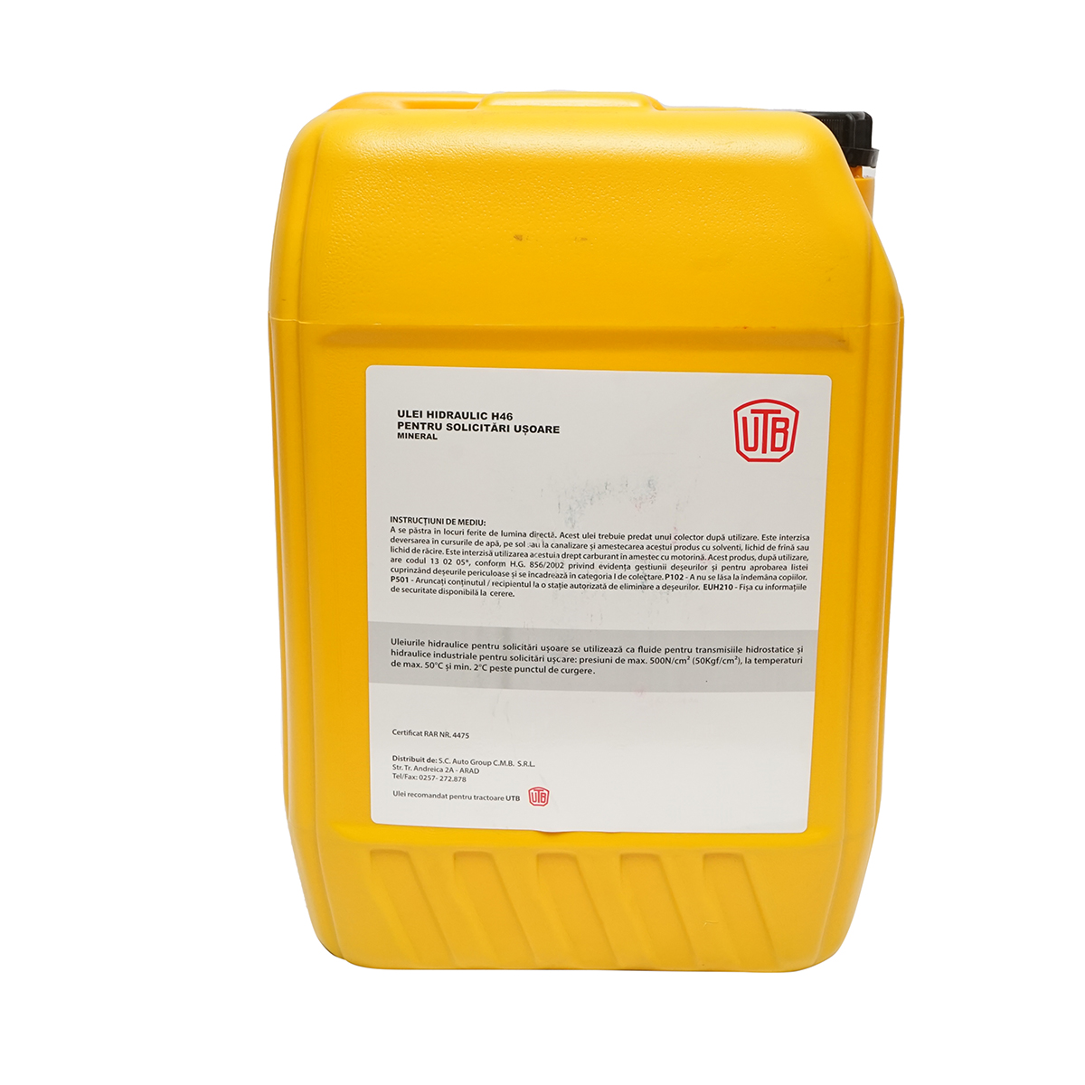 Ulei hidraulic UTB H46 20L - imagine 2