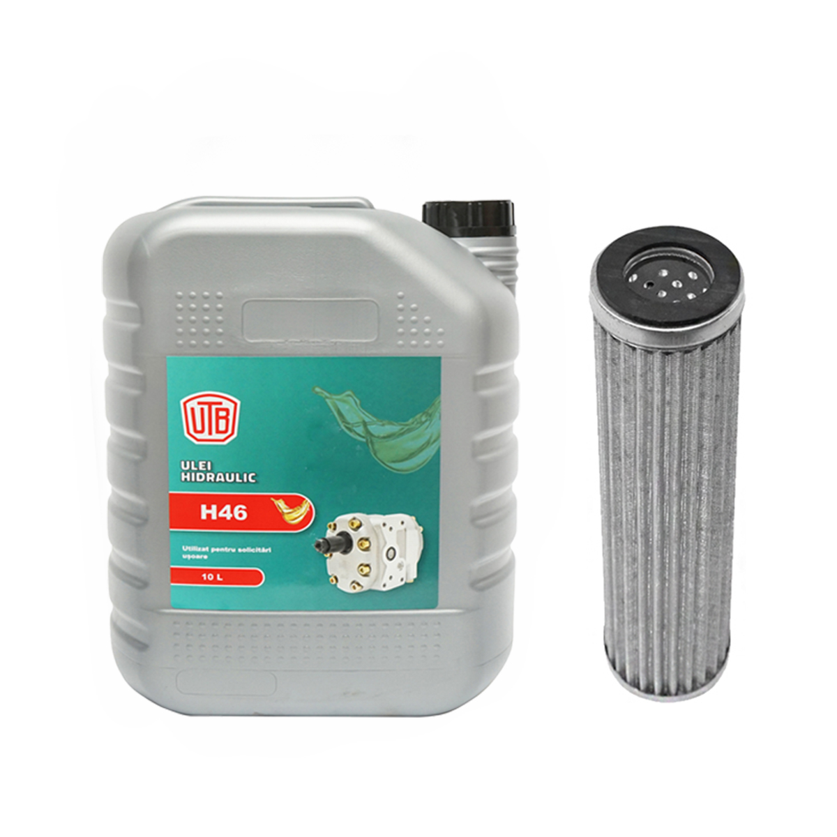 Pachet schimb filtru si ulei hidraulic H46 10L pentru tractor UTB U-445
