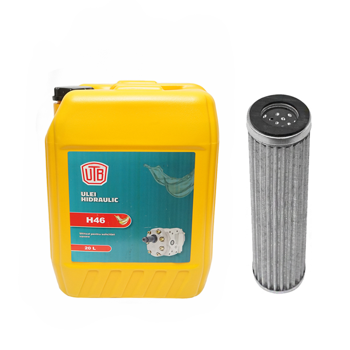 Pachet schimb filtru si ulei hidraulic H46 20L pentru tractor UTB U-445