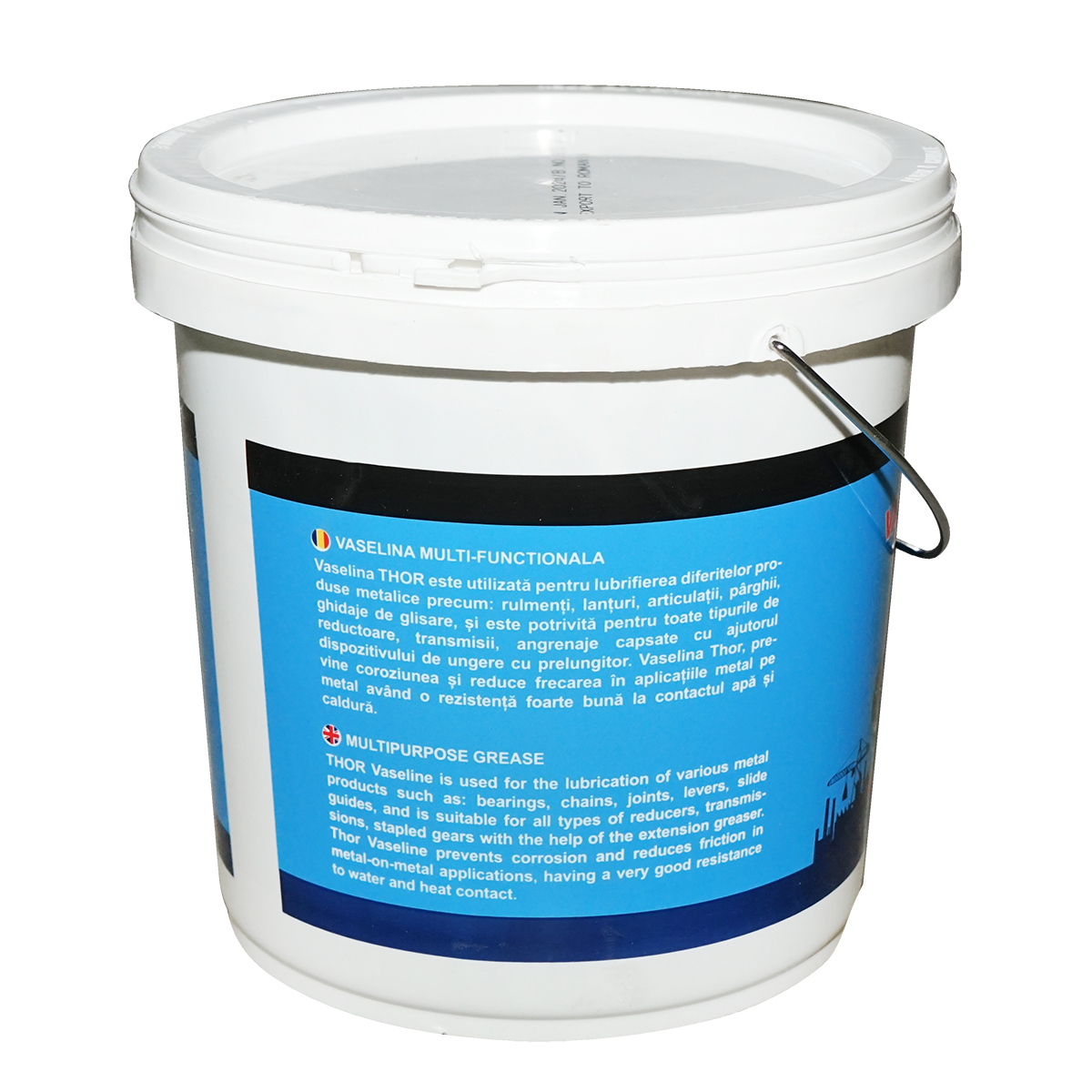 Vaselina LiCa WR2 albastra 4Kg Thor - imagine 2