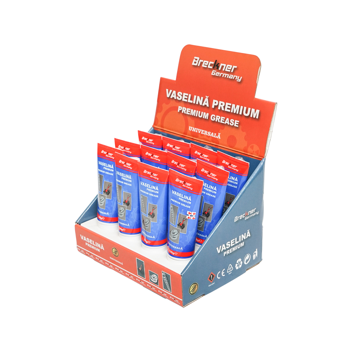 Set stand cu 12 tuburi 100g vaselina premium universala Breckner Germany - imagine 3