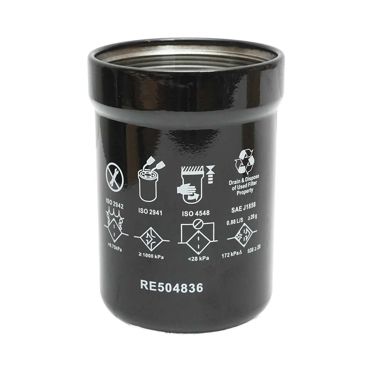 Filtru ulei 93x155 mm pentru John Deere, Claas, Renault OEM RE539279, 0011457960, XO286 Breckner Germany - imagine 3