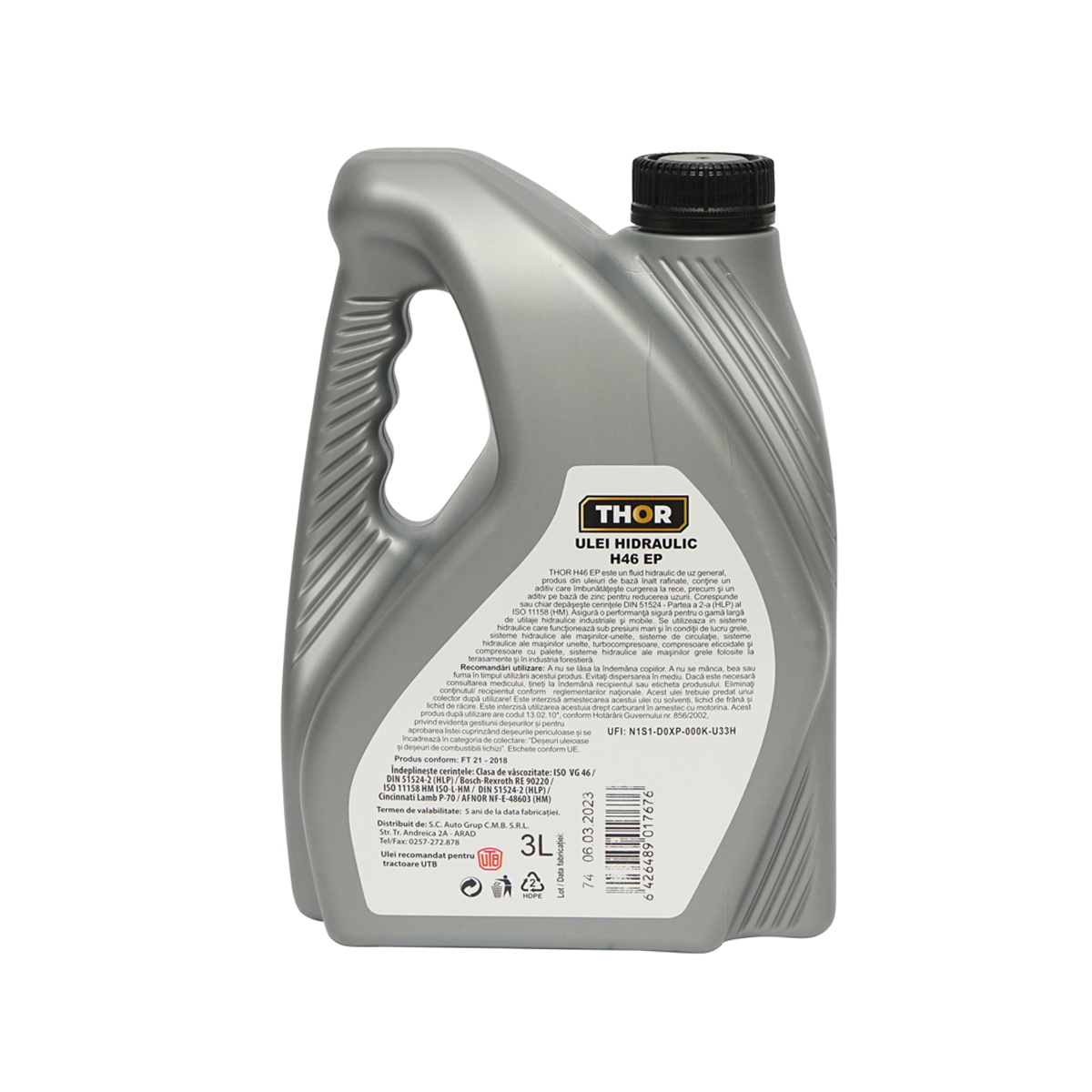 Ulei hidraulic THOR H46 EP 3L - imagine 4