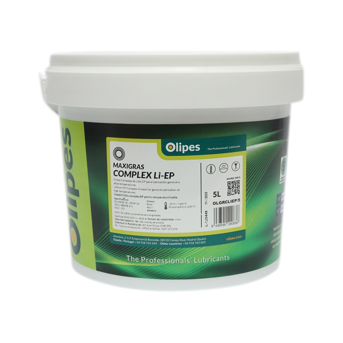 Vaselina Olipes MAXIGRAS Complex LI-EP albastra 5L