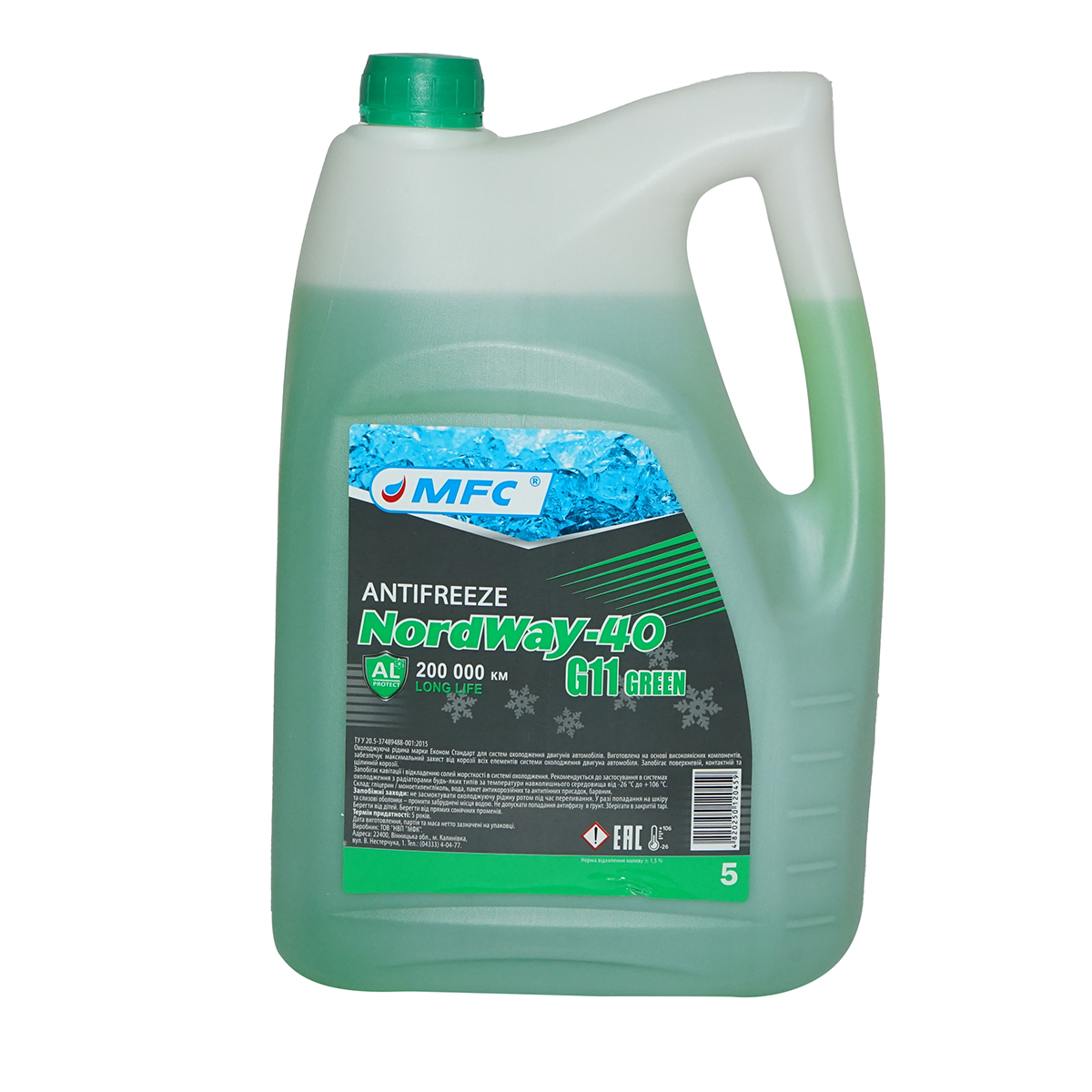 Antigel G11 verde premium -40 grade 5L NordWay