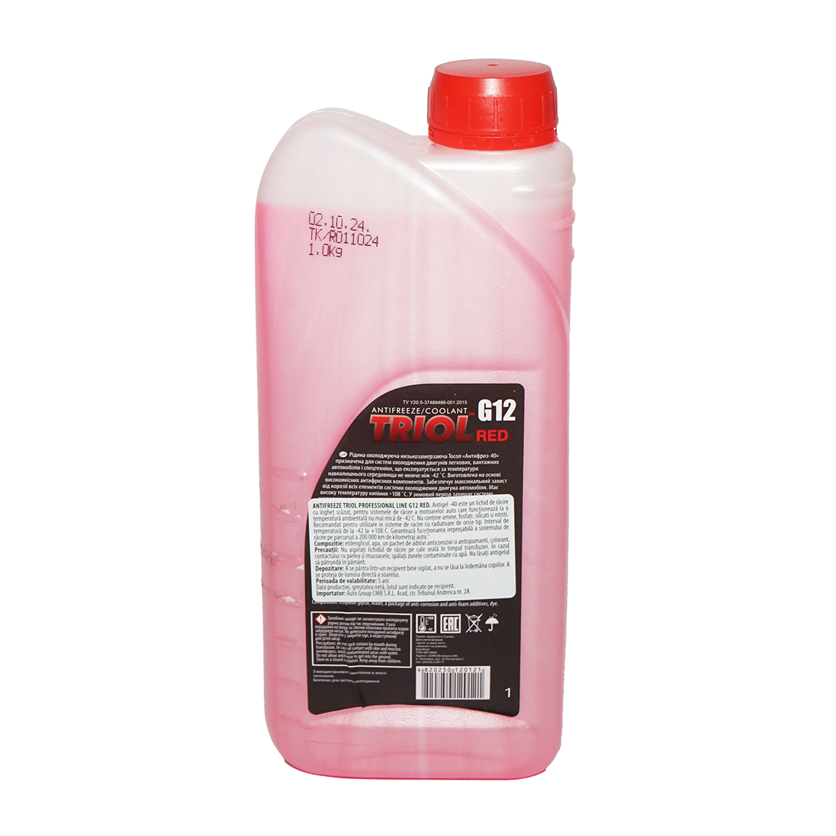 Antigel G12 rosu premium -42 grade 1L Triol Professional - imagine 2