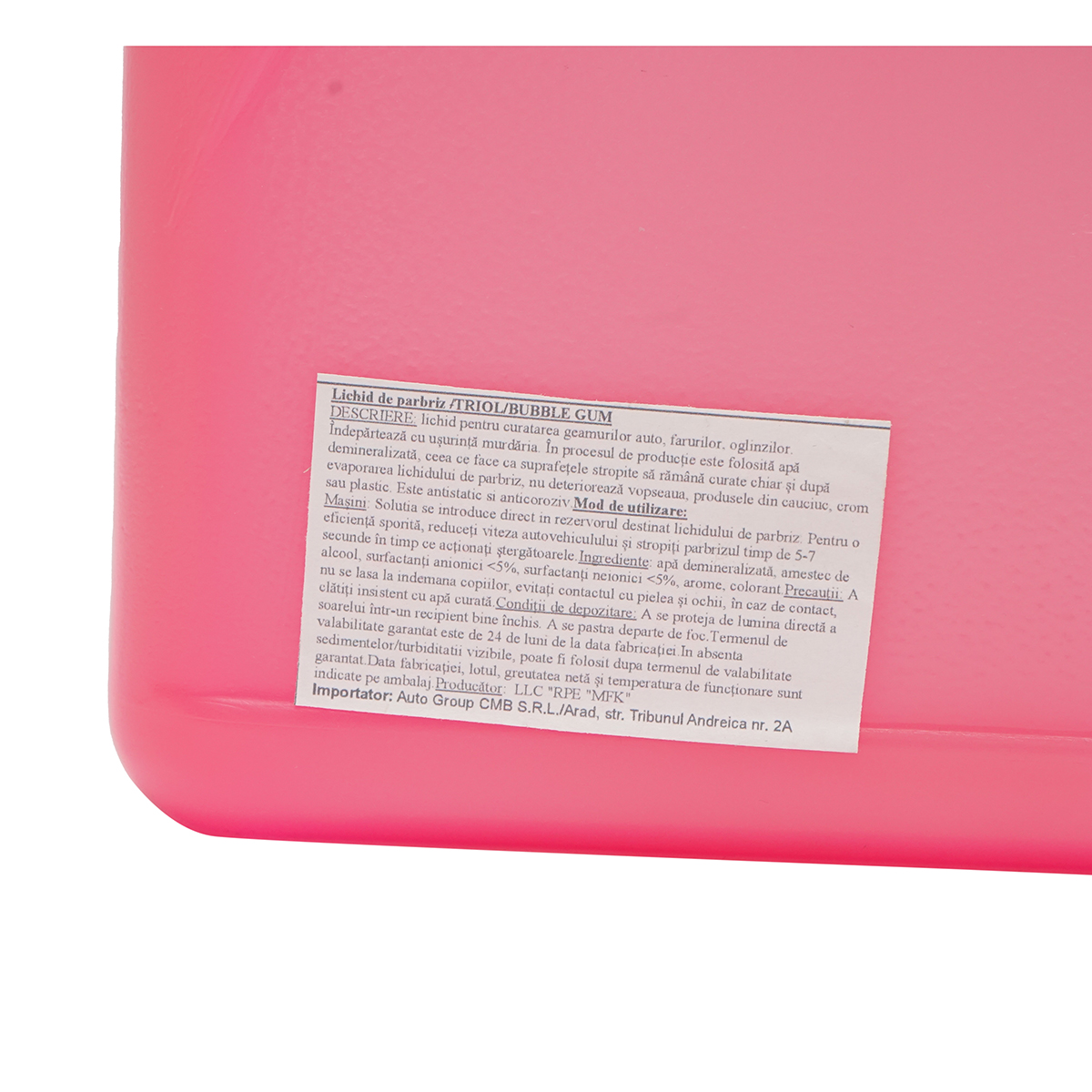 Lichid parbriz iarna -20 grade, aroma bubble gum 4L TRIOL - imagine 4