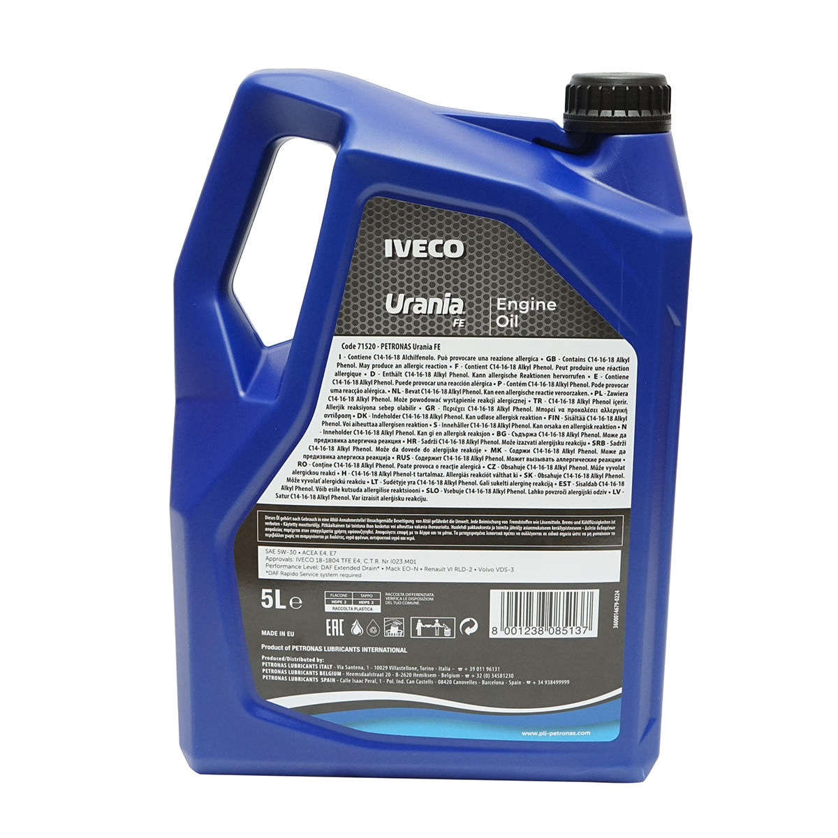 Ulei motor Iveco 5W30 Urania FE Petronas 5L - imagine 2