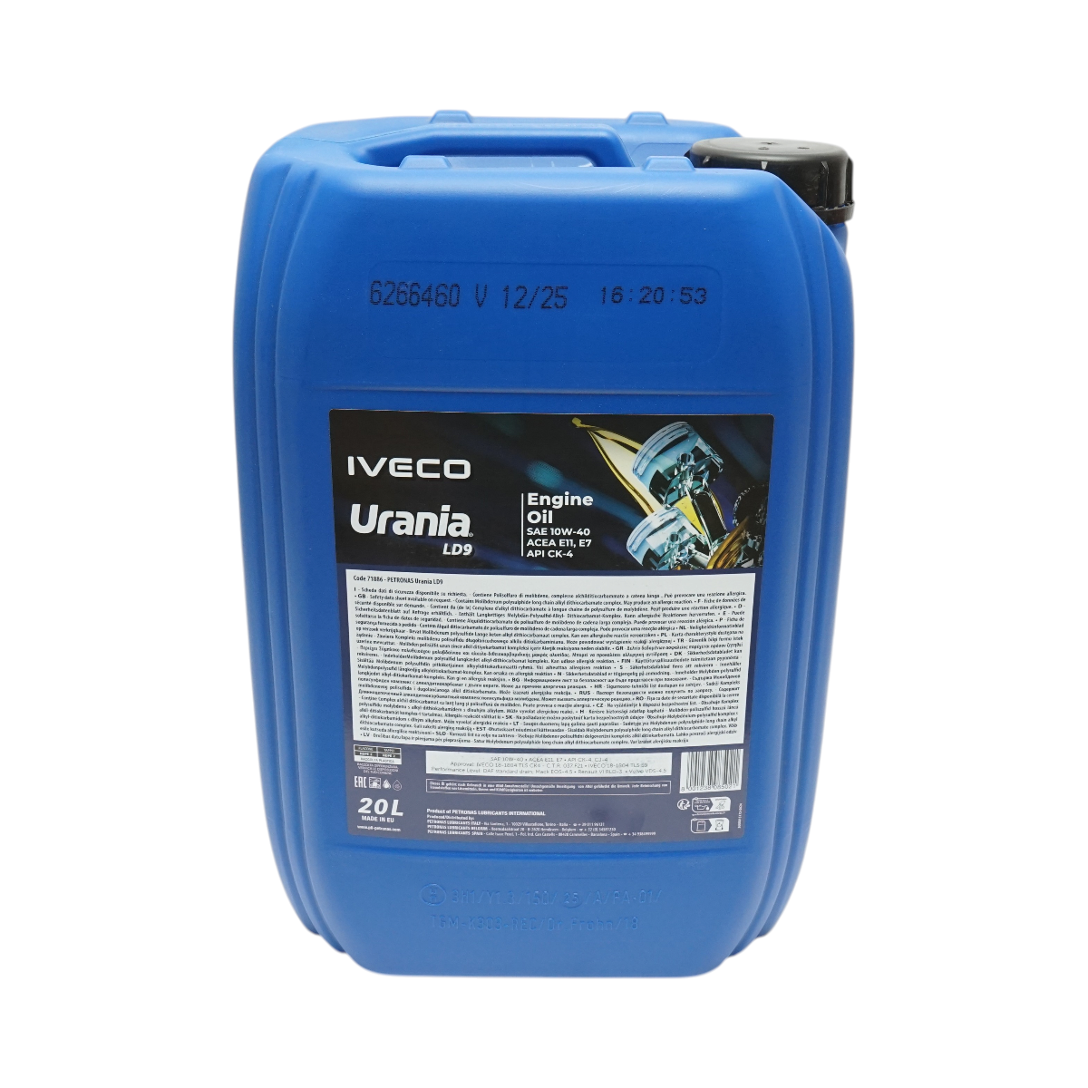 Ulei motor 10W40 Iveco Urania LD9 Petronas 20L - imagine 3
