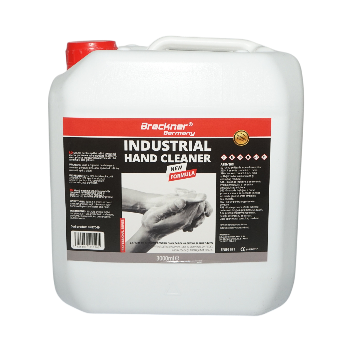 Solutie spalat maini industriala cu pompa 3L Breckner Germany - imagine 3