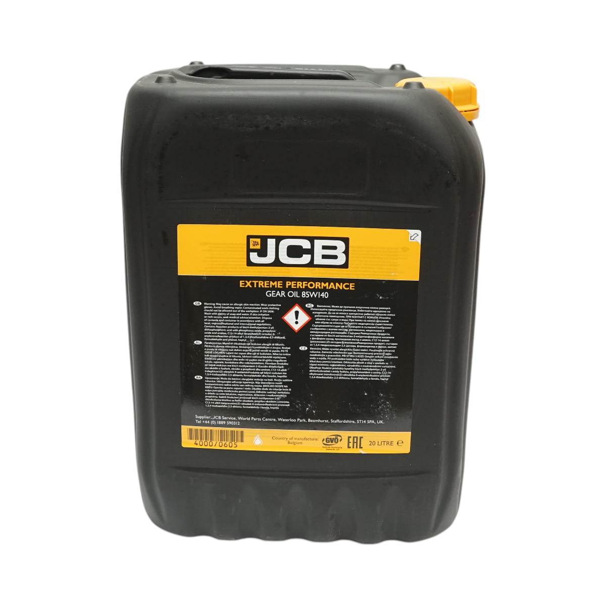 Ulei transmisie JCB 85W140 Extreme Performance Gear Oil 20L - imagine 3