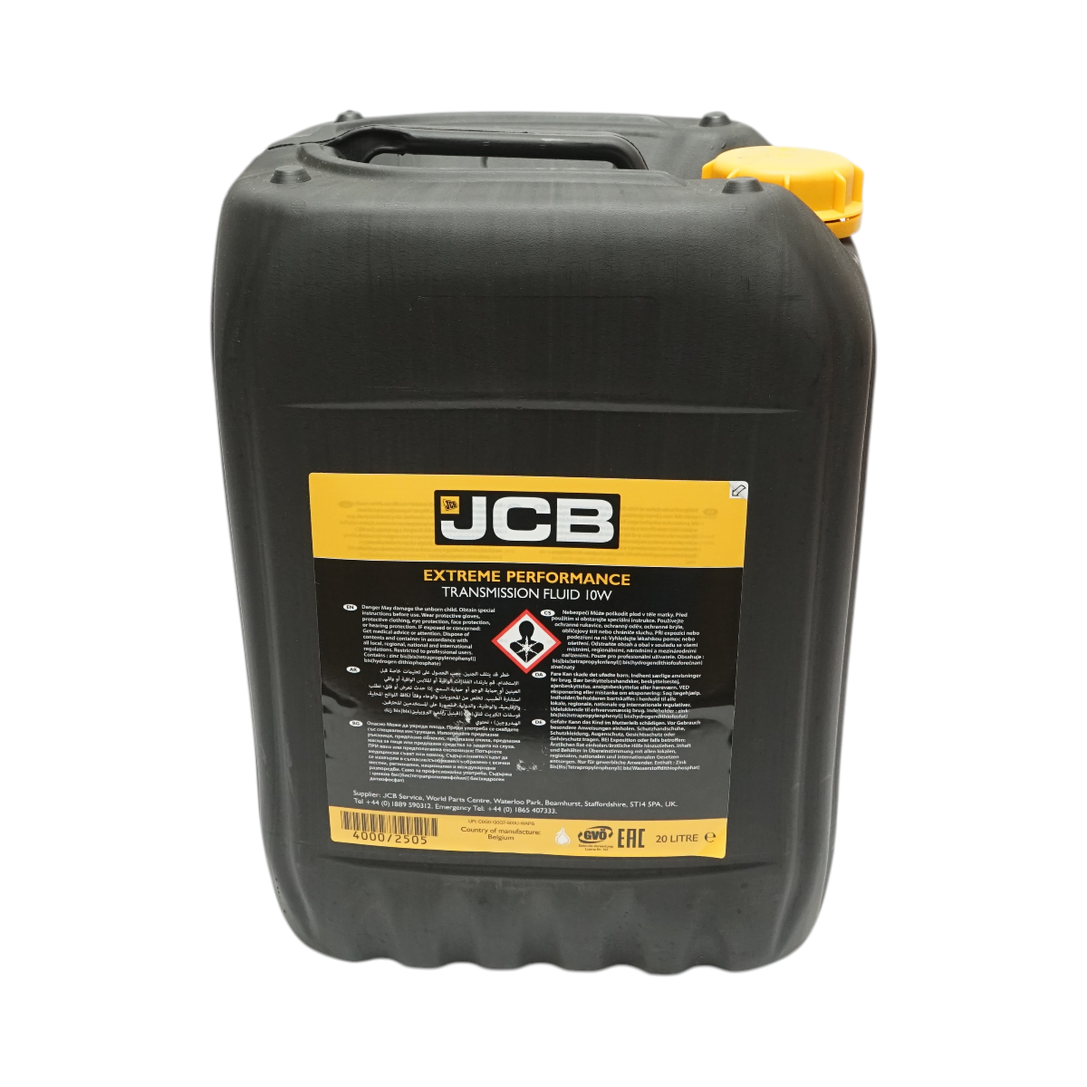 Ulei transmisie JCB Extreme Performance Transmission Fluid 10W 20L - imagine 3