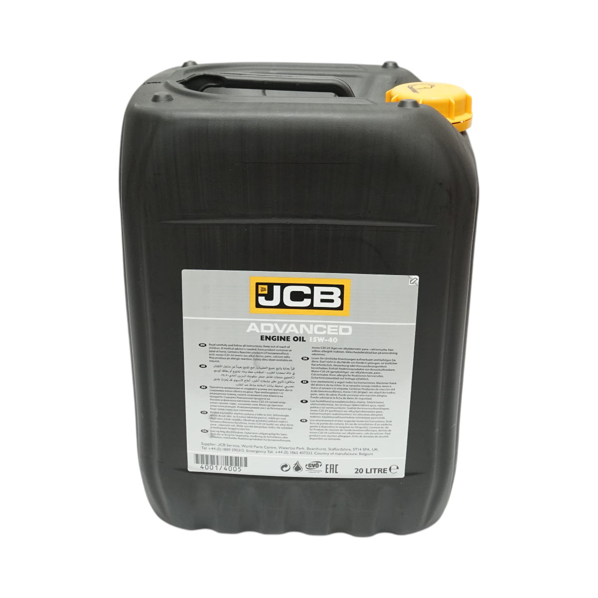 Ulei motor JCB 15W40 Advanced Engine Oil 20L - imagine 3