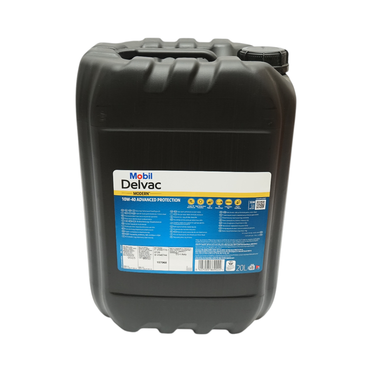 Ulei motor Mobil 10W40 Delvac Modern Advanced Protection 20L - imagine 3
