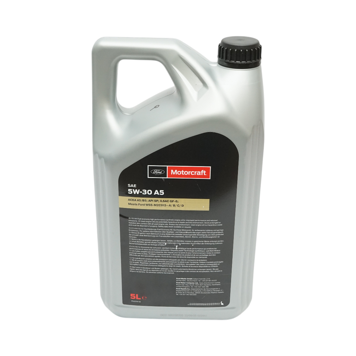 Ulei motor Ford 5W30 Motorcraft A5 5L - imagine 3