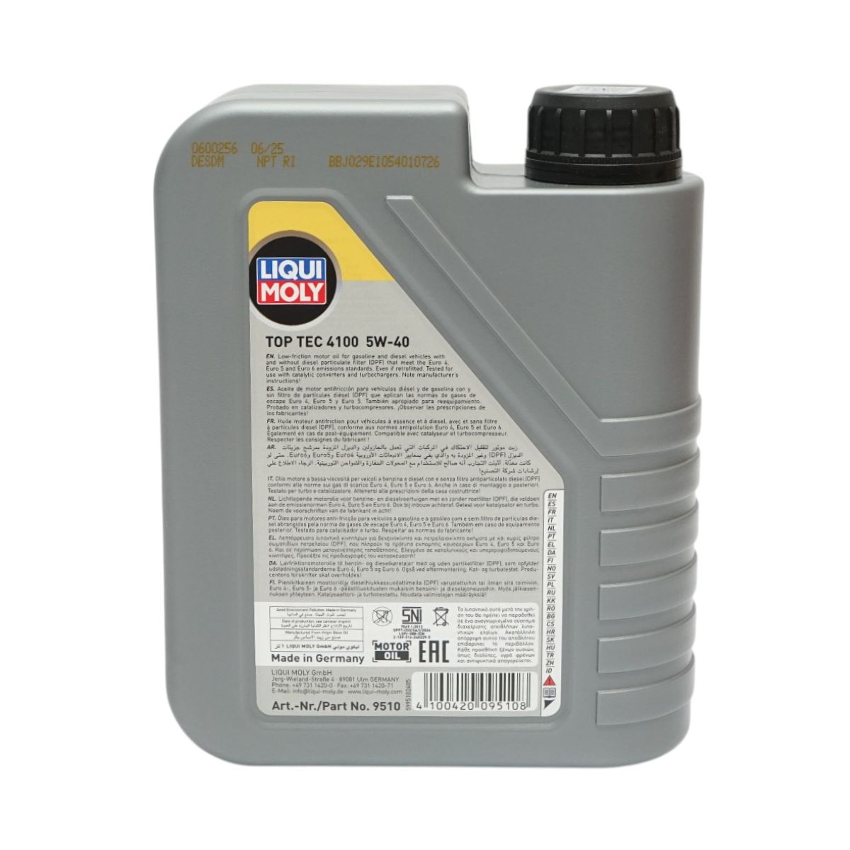 Ulei motor Liqui Moly 5W40 Top Tec 4100 1L - imagine 3