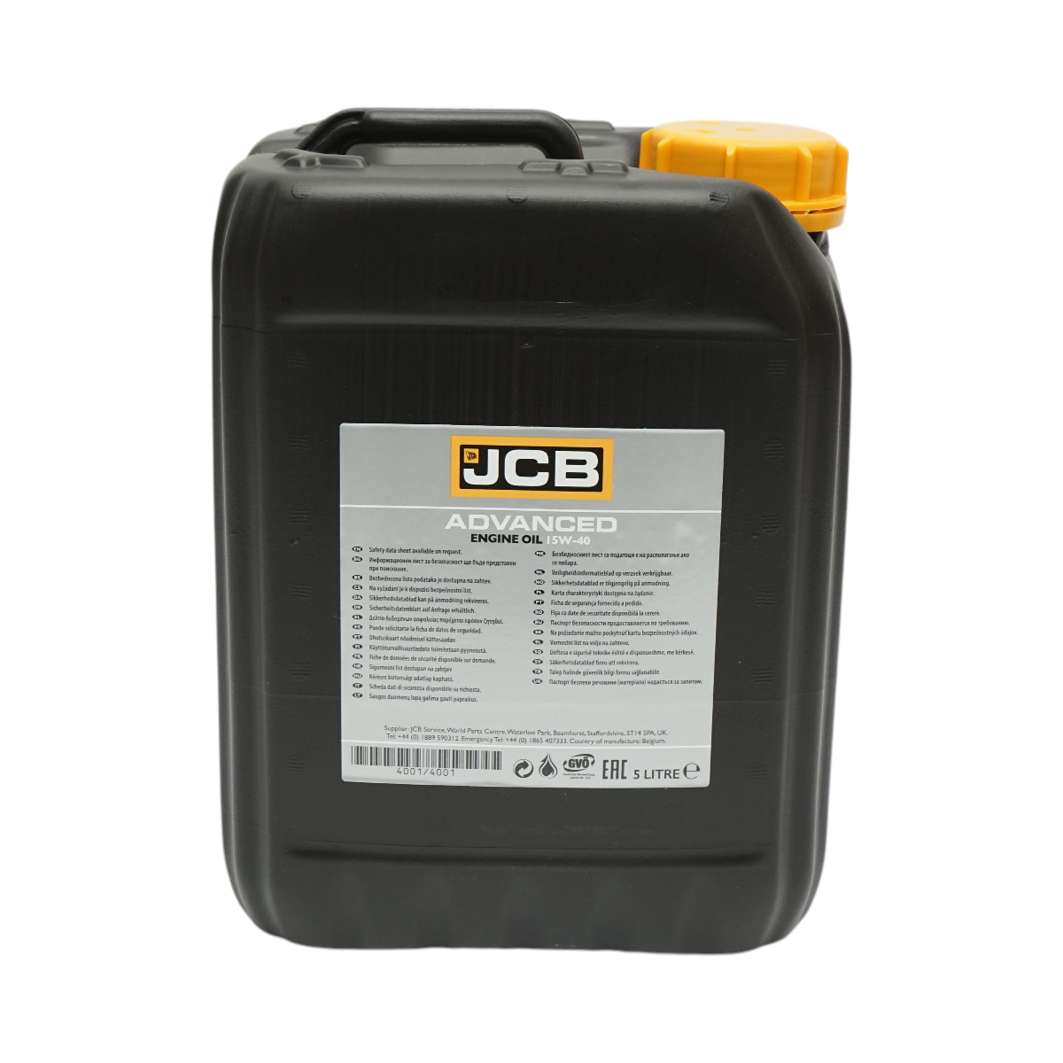 Ulei motor JCB 15W40 Advanced Engine Oil 5L - imagine 3