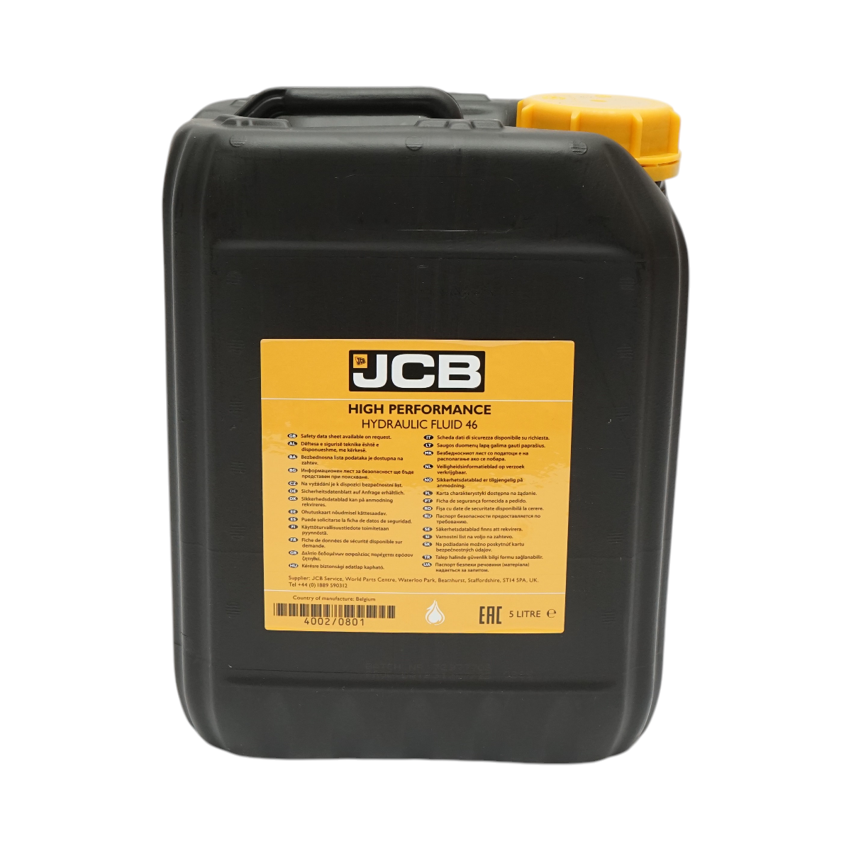 Ulei hidraulic JCB High Performance Hydraulic Fluid 46 5L - imagine 3