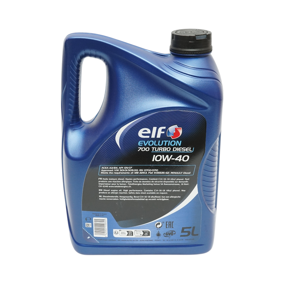 Ulei motor Elf 10W40 Evolution 700 Turbo Diesel 5L - imagine 3