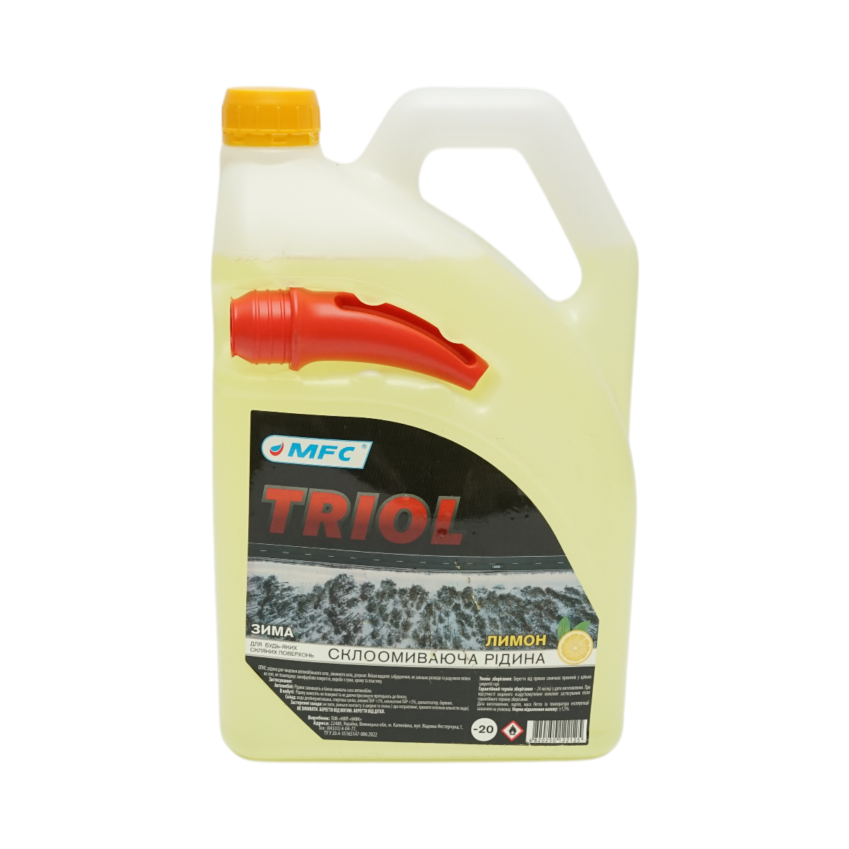 Lichid parbriz iarna -20 grade, aroma lamaie 4L TRIOL