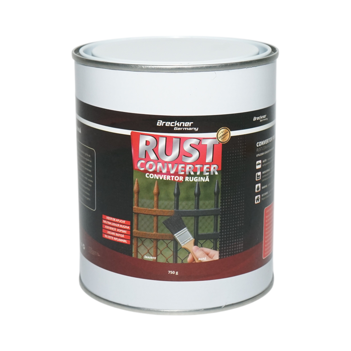 Convertor rugina solutie neutralizare si indepartare rugina 750g Breckner Germany - imagine 2