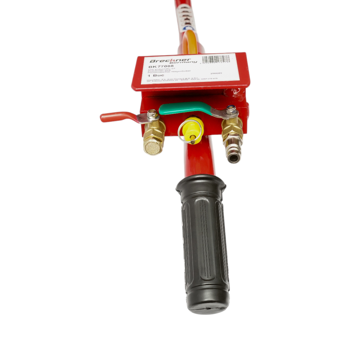 Cric pneumatic profesional 150-400mm cu perna de aer, presiune de lucru 8-12 bar, sarcina maxima 6T Breckner Germany - imagine 7