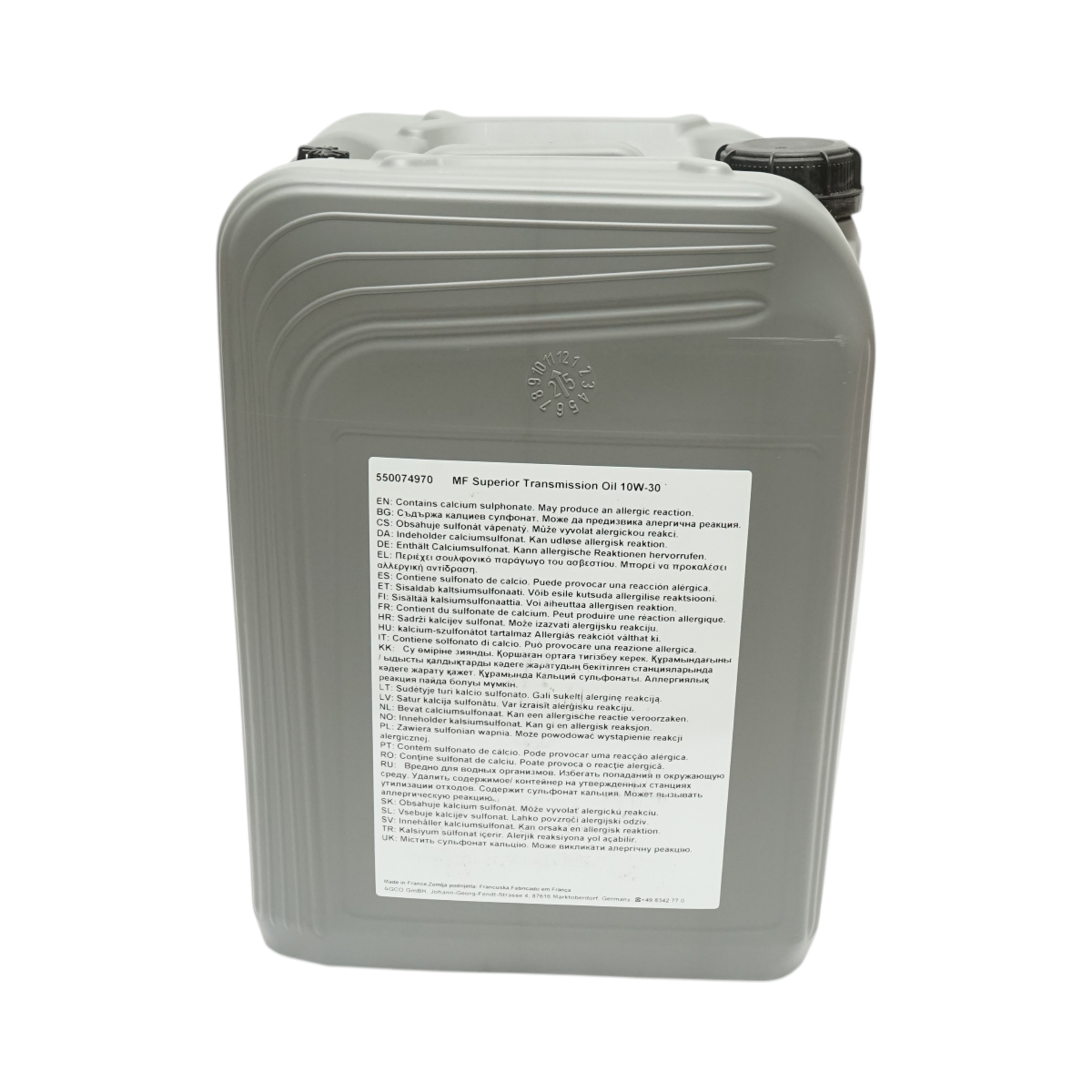 Ulei transmisie Massey Ferguson 10W30 MF Superior Transmission API GL-4 UTTO 20L - imagine 3