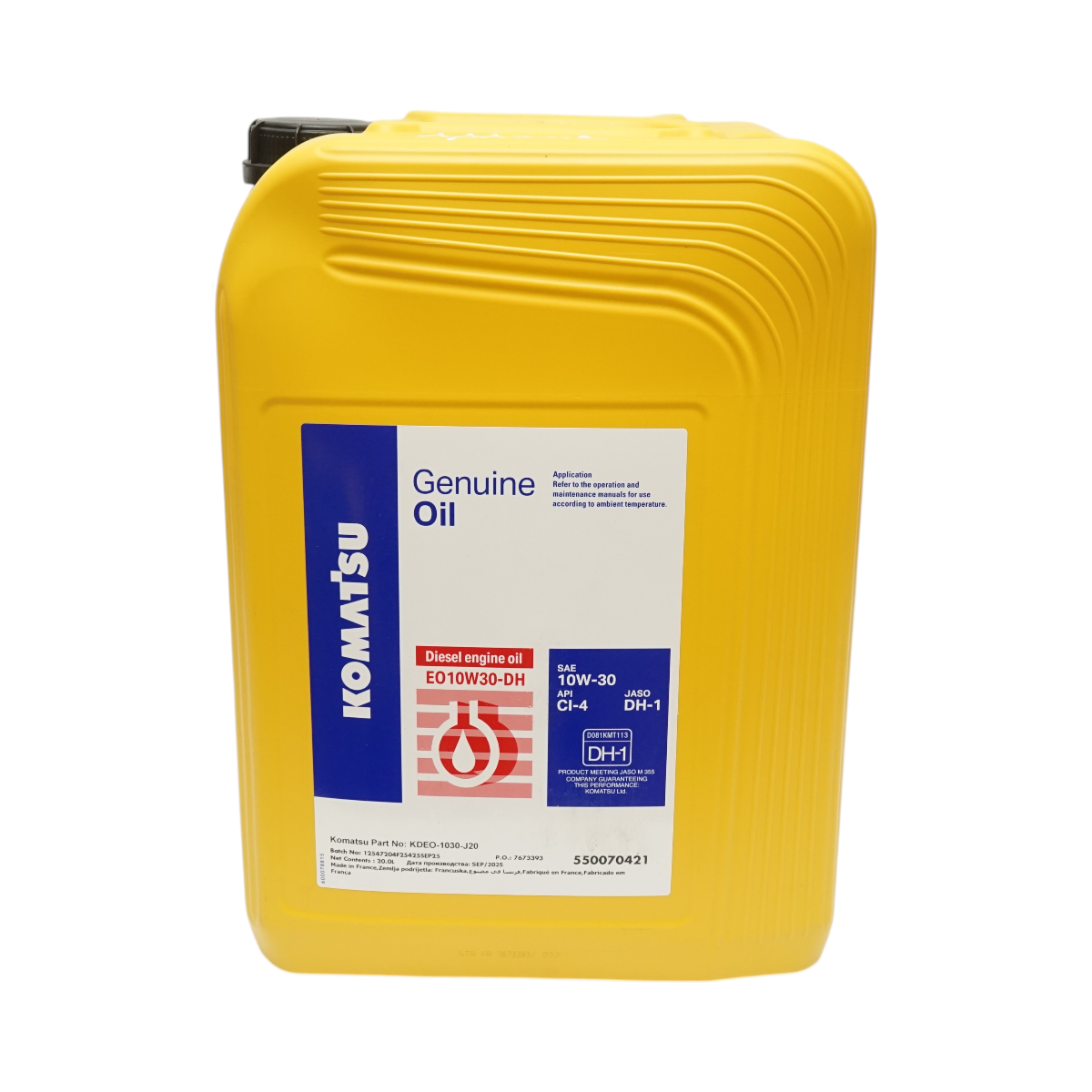 Ulei motor Komatsu 10W30 DEO Genuine Oil Heavy Duty 20L
