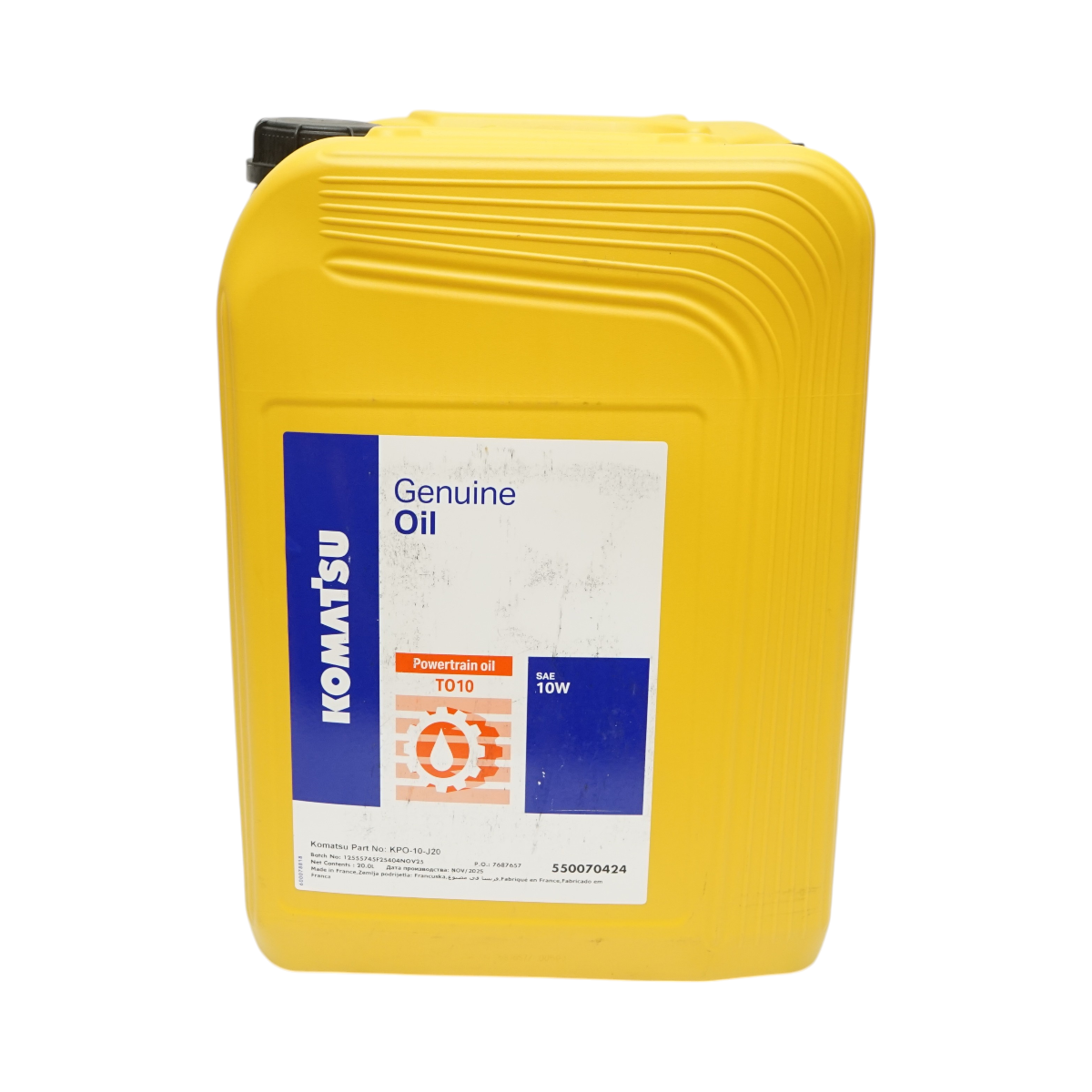 Ulei transmisie Komatsu T010 SAE 10W Genuine Oil 20L