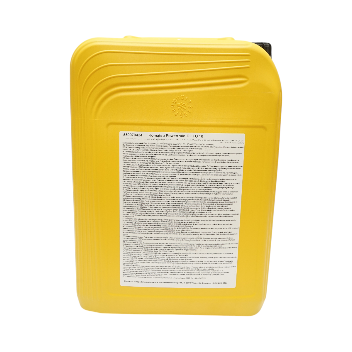 Ulei transmisie Komatsu T010 SAE 10W Genuine Oil 20L - imagine 3