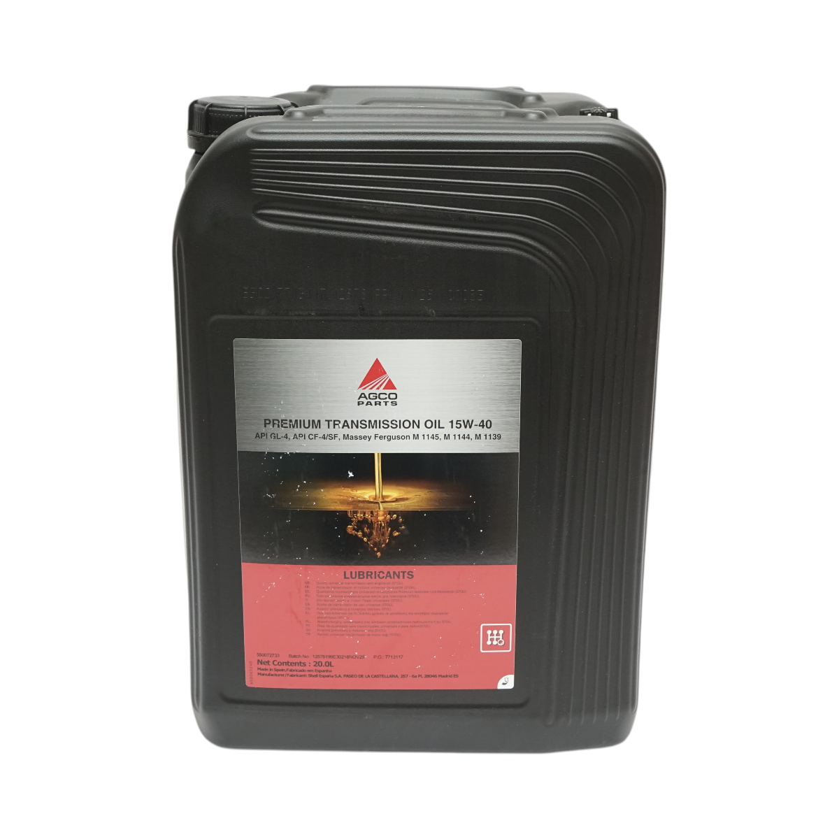 Ulei transmisie 15W40 AGCO Parts Premium Transmission API GL-4 20L
