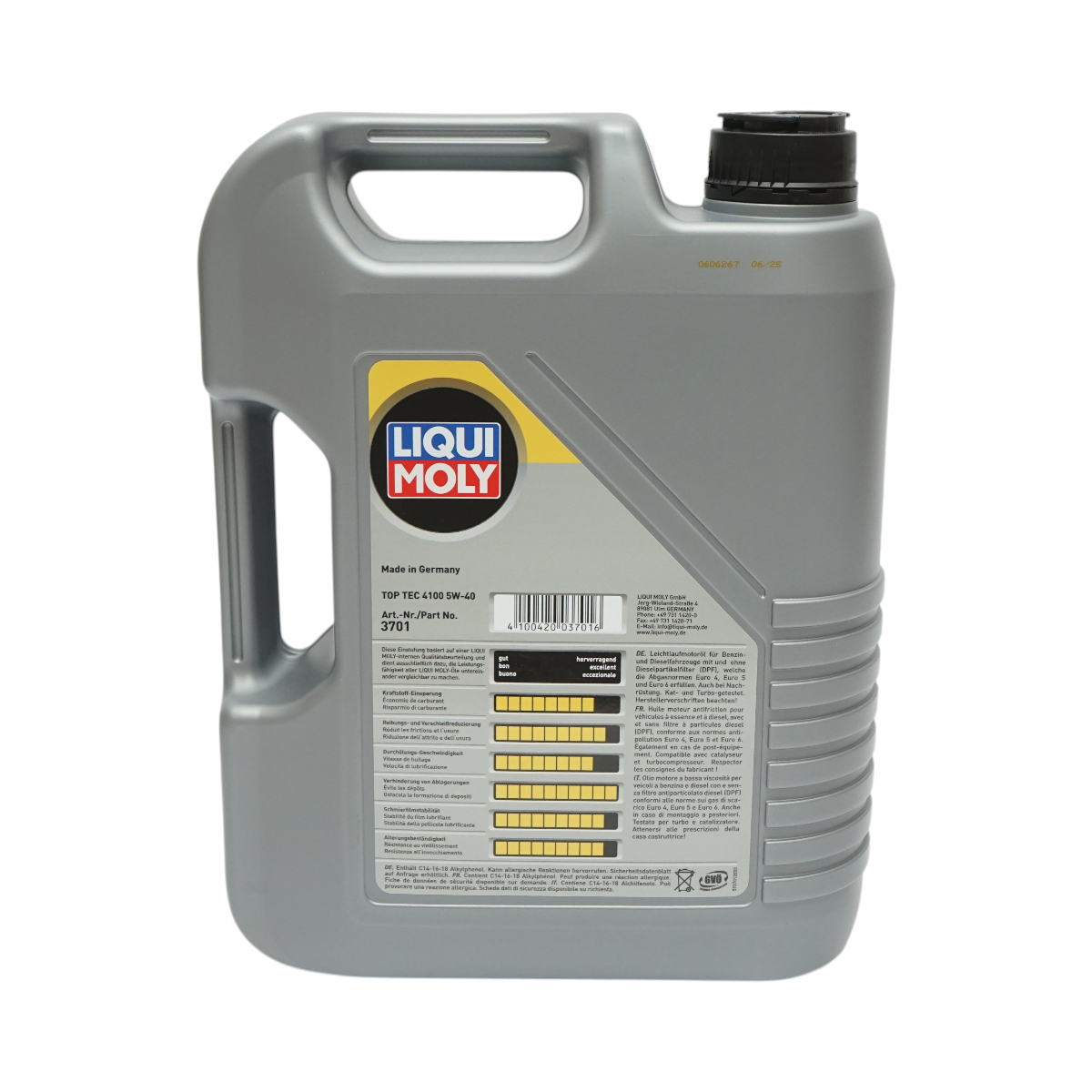 Ulei motor Liqui Moly 5W40 Top Tec 4100 5L - imagine 3