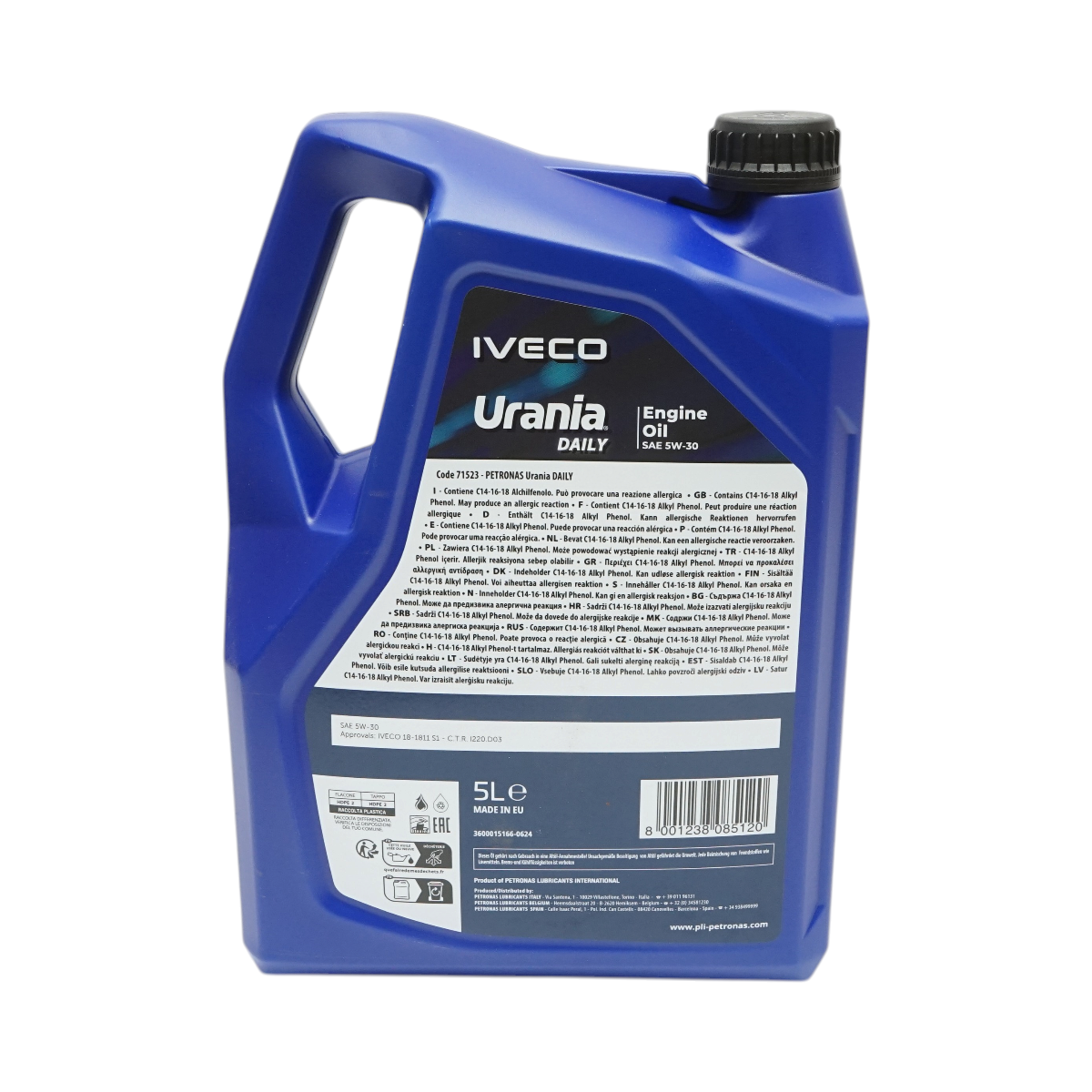 Ulei motor Iveco 5W30 Urania Daily Petronas 5L - imagine 3