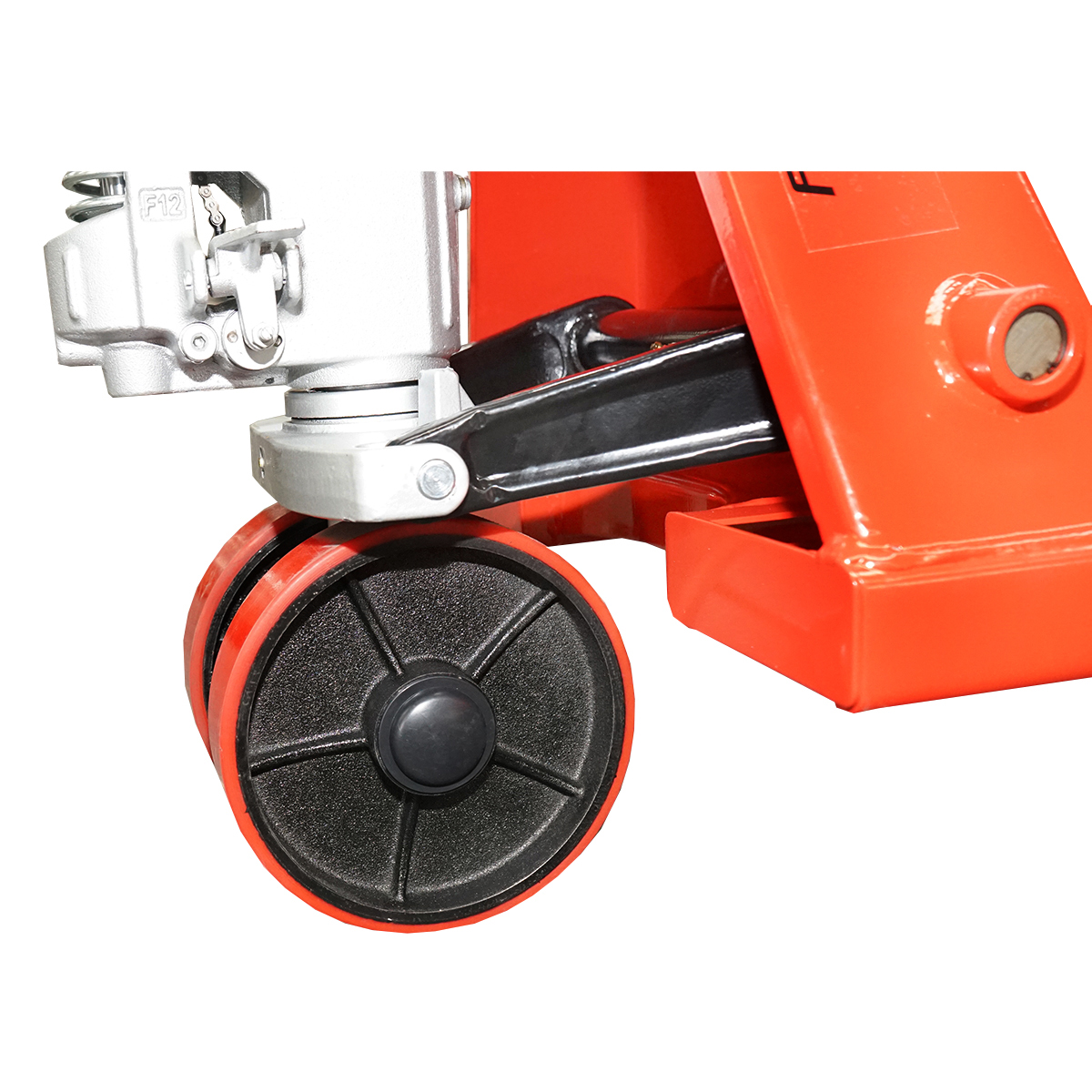 Transpalet manual 2500 KG cu roata de silicon  - imagine 7