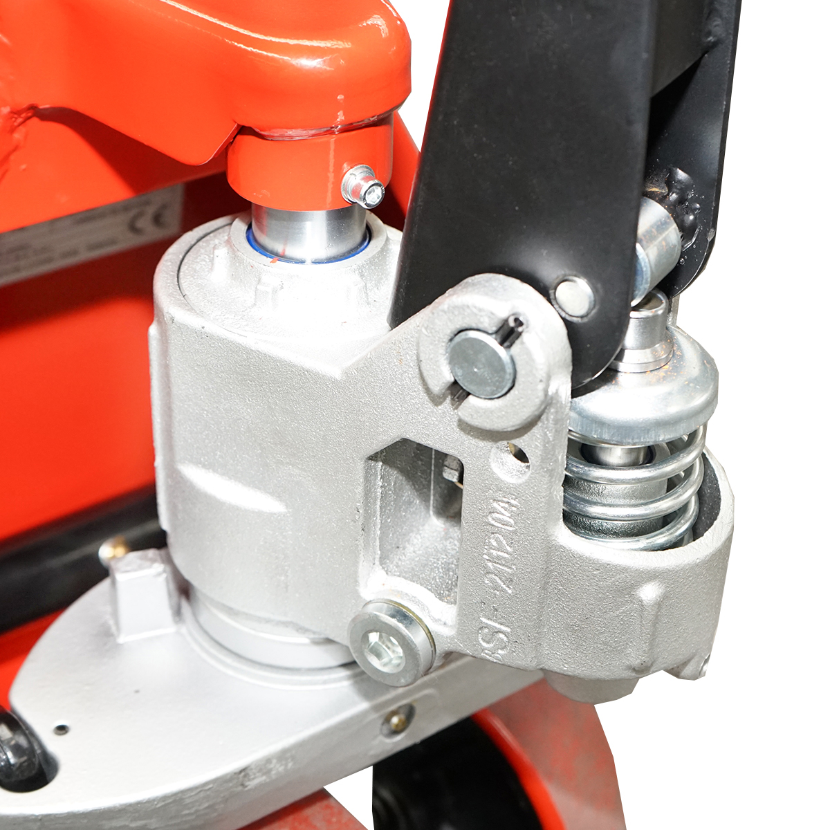 Transpalet manual 2500 KG cu roata de silicon  - imagine 11