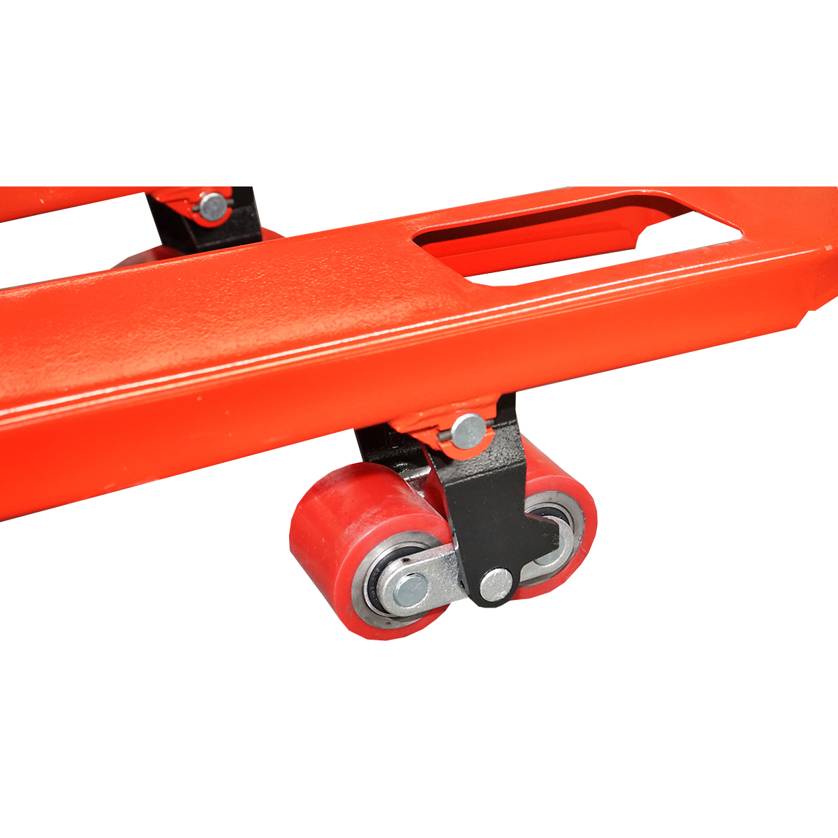 Transpalet manual 2500 KG cu roata de silicon  - imagine 8