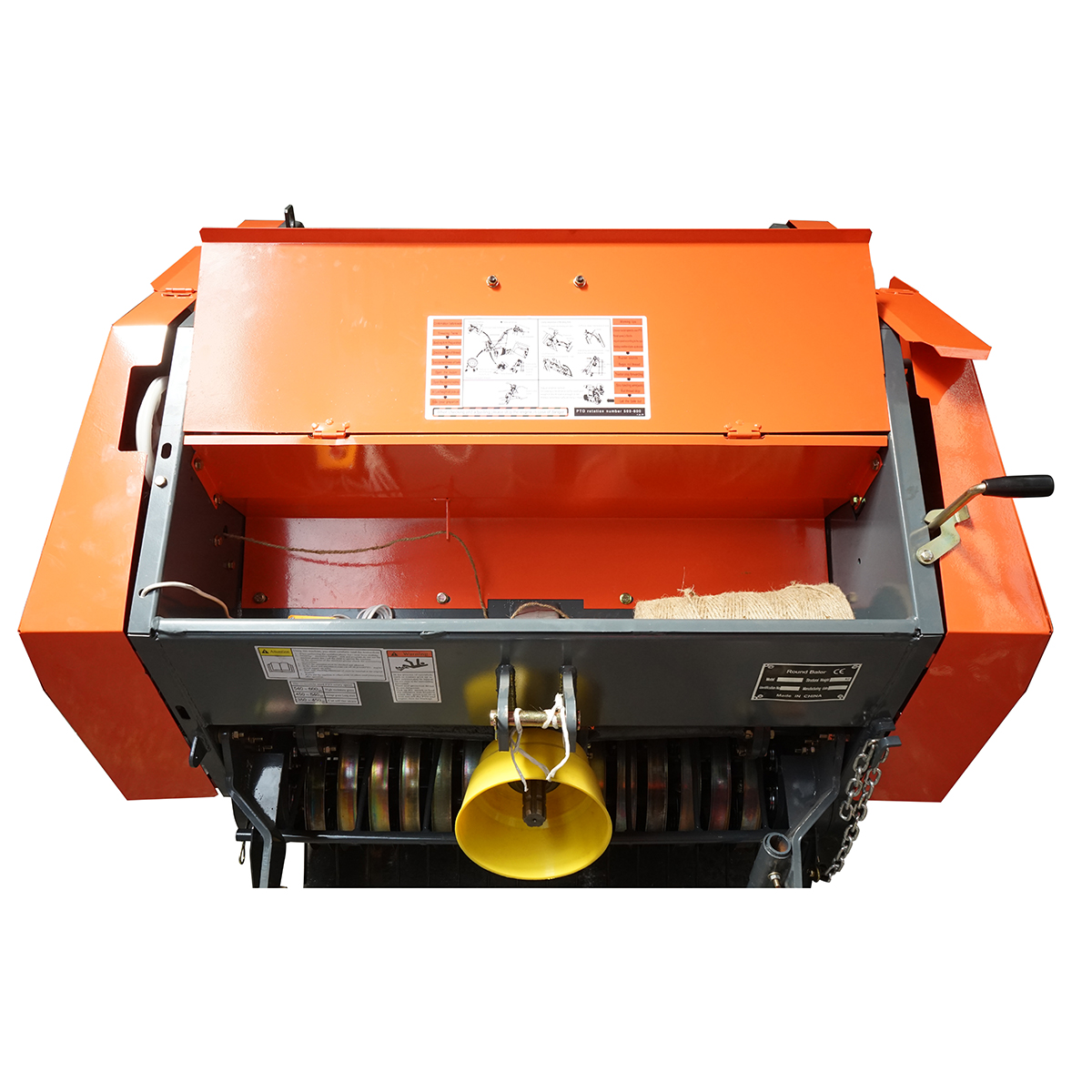 Balotiera Konig Traktoren 1000mm, balot rotund 630x930mm, sfoara, cardan inclus - imagine 6