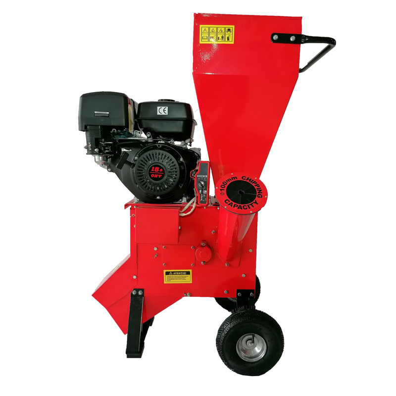 Tocator de crengi pe benzina, TC 15- 100E, cu pornire electrica, 15 CP, grosime max crengi 100 mm, 100 kg Breckner Germany - imagine 3