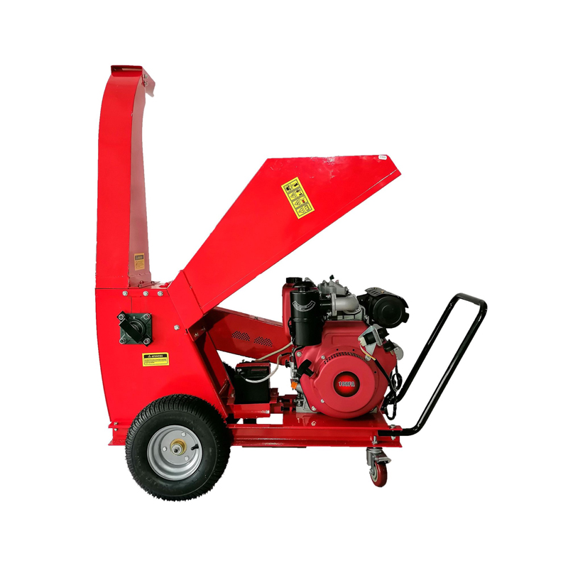 Tocator crengi diesel, TC 13-90- LDE, pornire electrica, evacuare laterala, 13 CP, grosime max crengi 90mm, 195 kg Breckner Germany - imagine 3