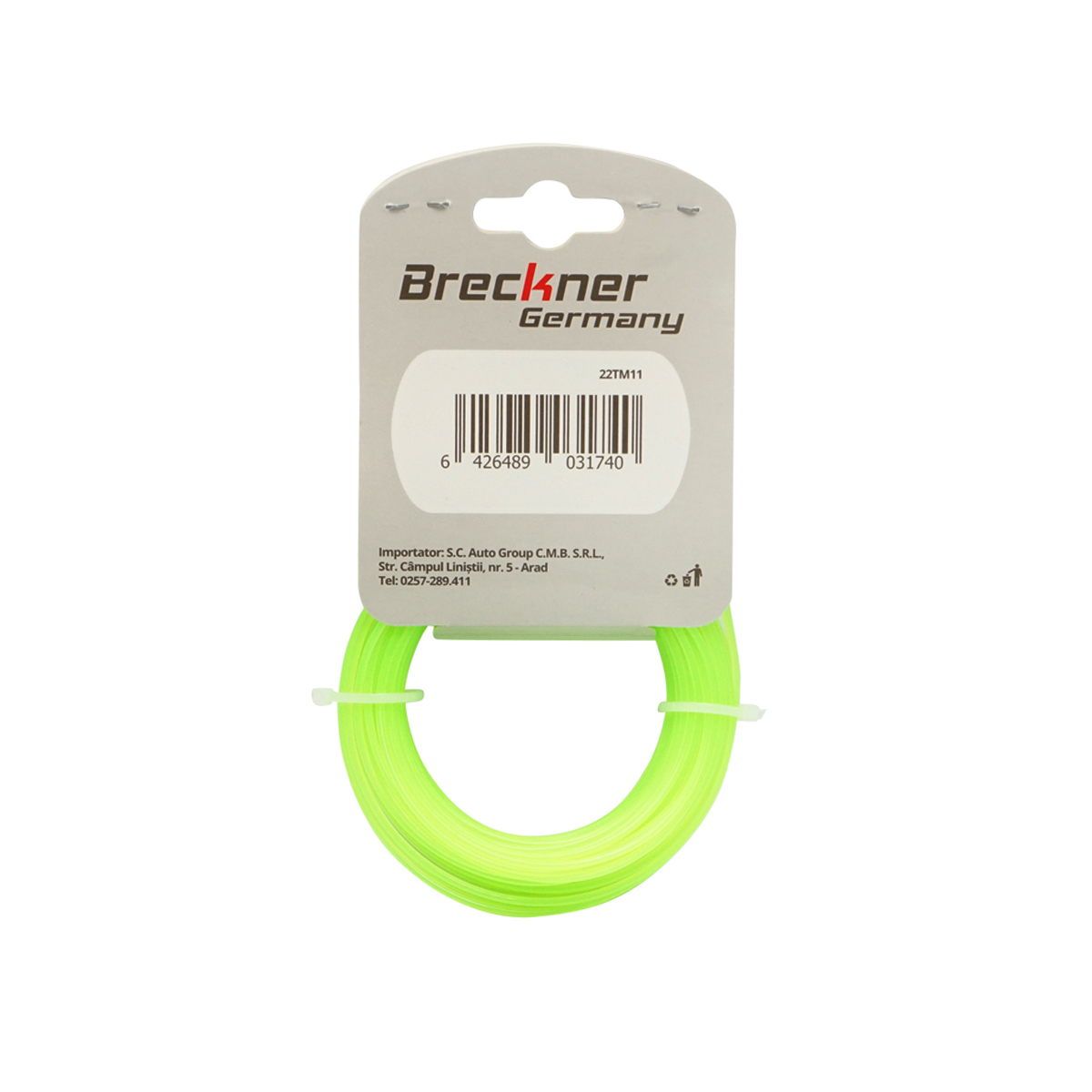 Fir rotund pentru motocoasa, 1.65 mm x 15 m Breckner Germany - imagine 2