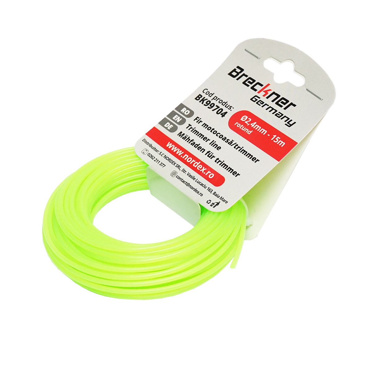Fir rotund pentru motocoasa, 2.4 mm x 15 m Breckner Germany - imagine 4