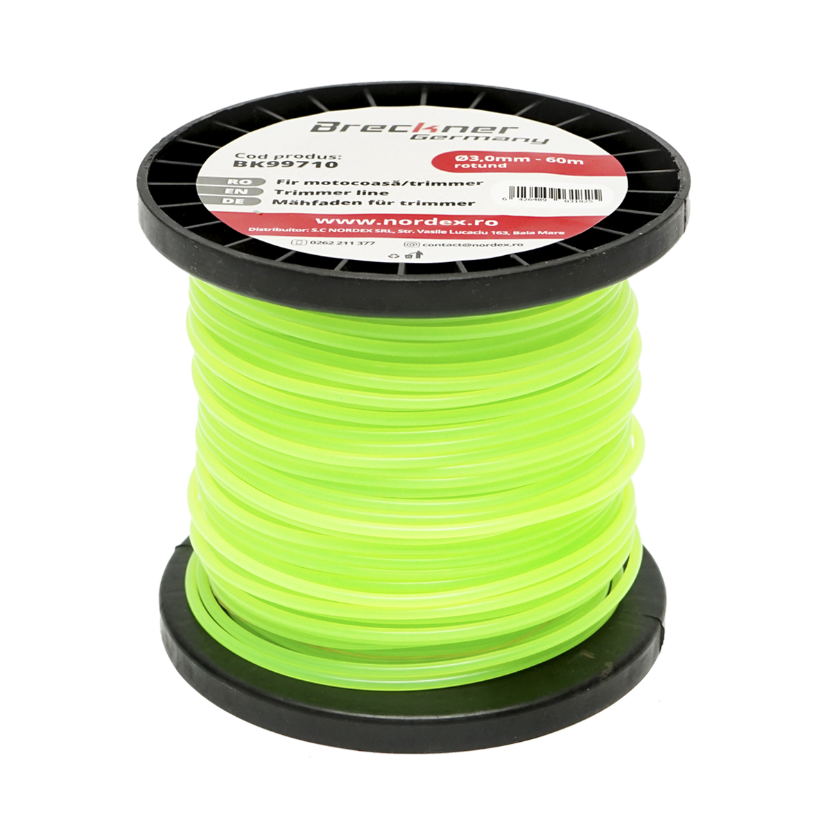 Fir rotund pentru motocoasa, 3 mm x 60 m Breckner Germany - imagine 2