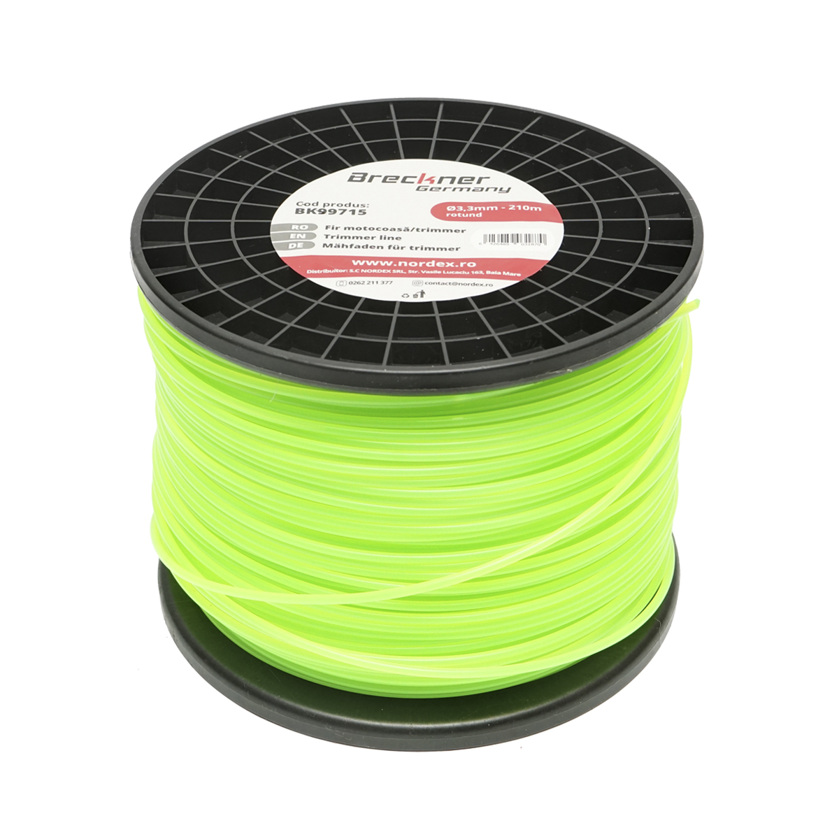 Fir rotund pentru motocoasa, 3,3 mm x 210m Breckner Germany - imagine 2