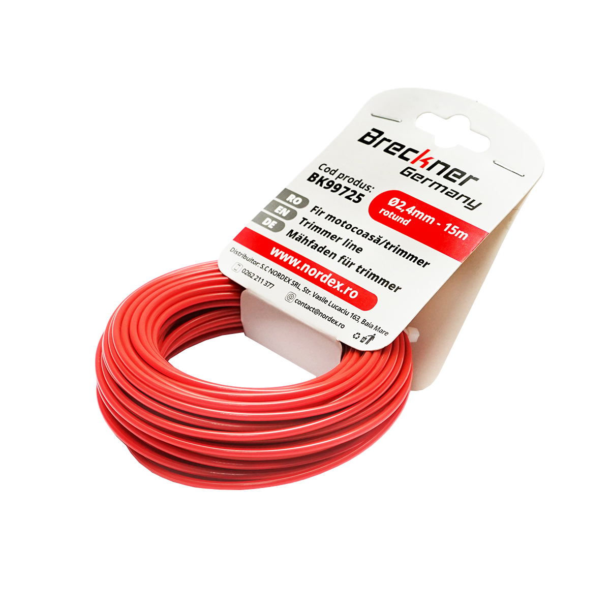 Fir rotund pentru motocoasa, 2.4 mm x 15 m Breckner Germany - imagine 4