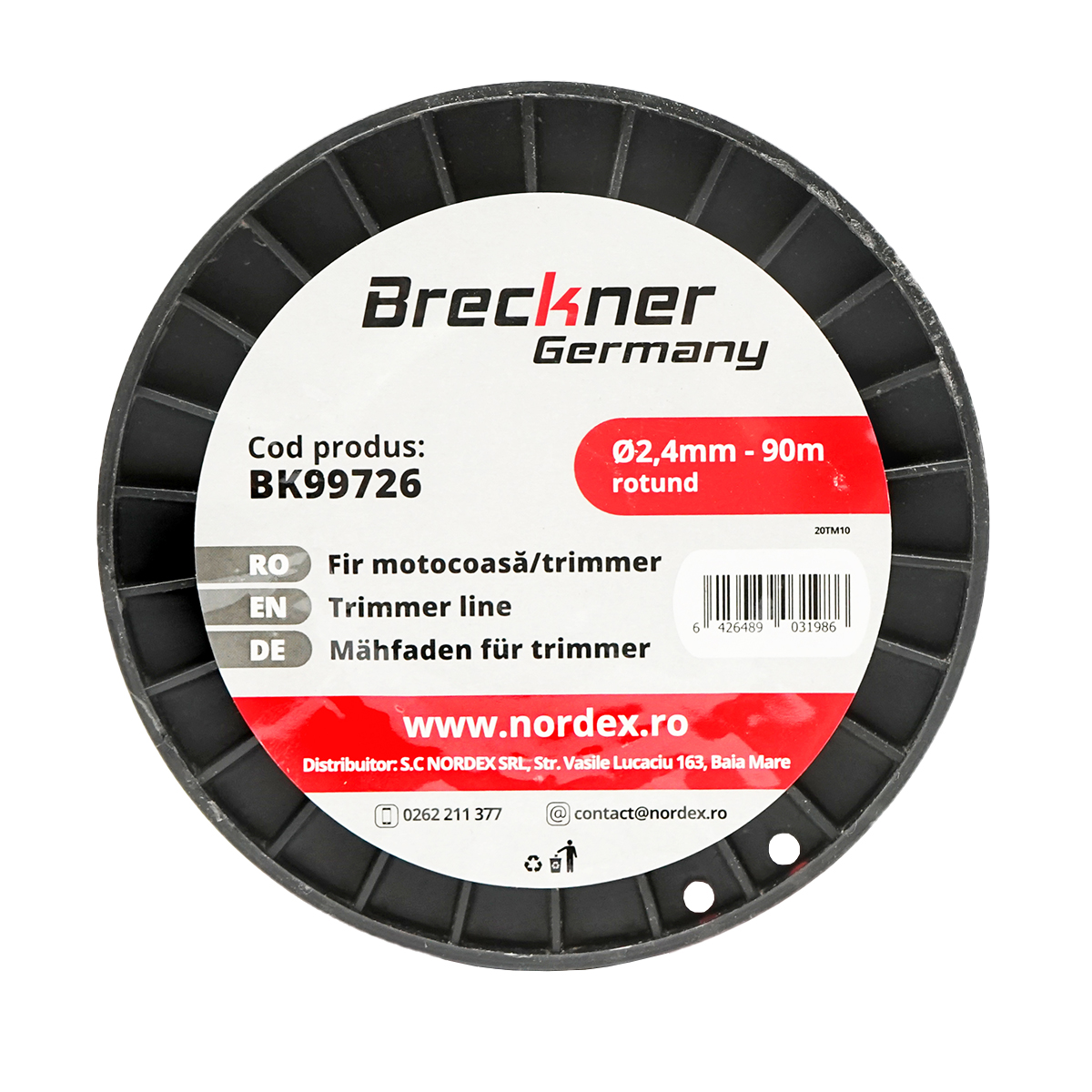 Fir rotund pentru motocoasa, 2.4 mm x 90 m Breckner Germany - imagine 4