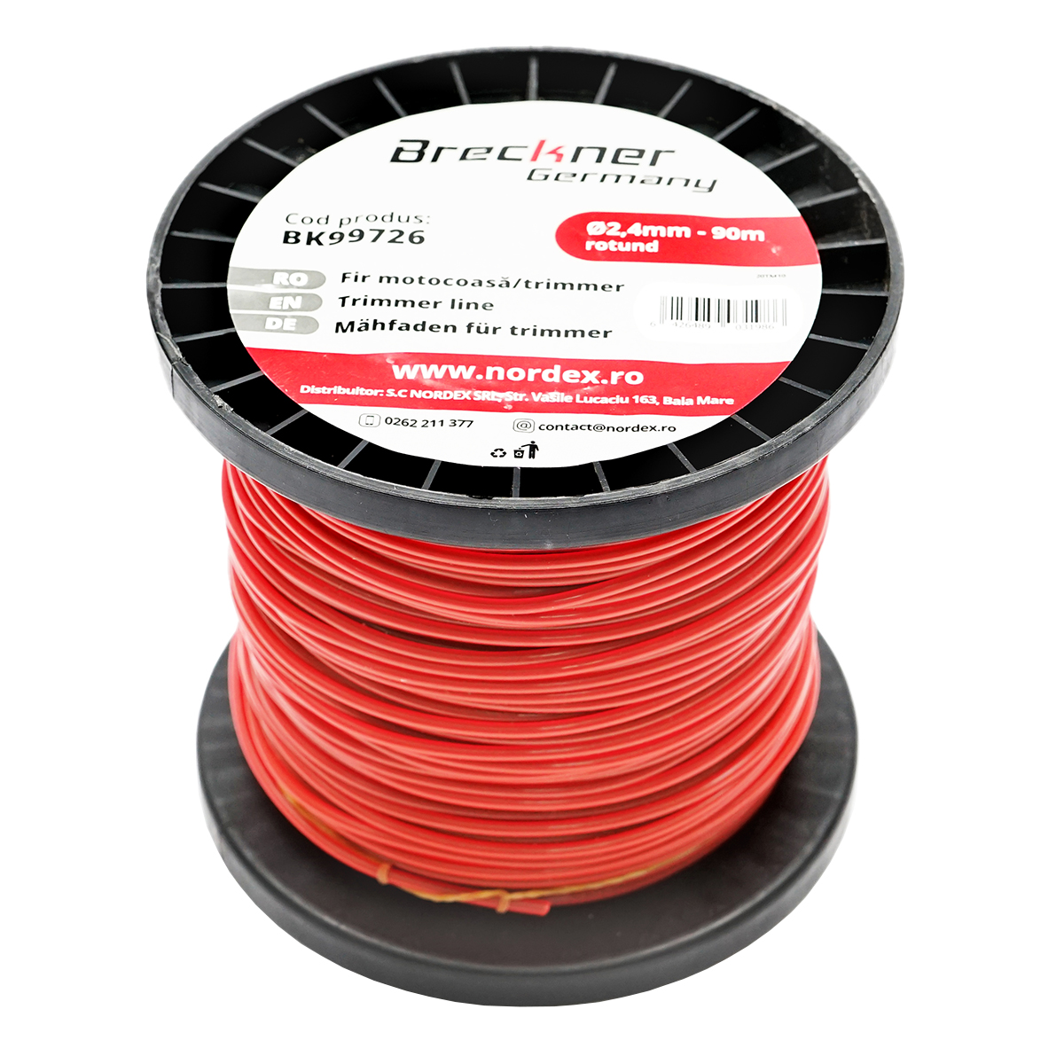 Fir rotund pentru motocoasa, 2.4 mm x 90 m Breckner Germany - imagine 2
