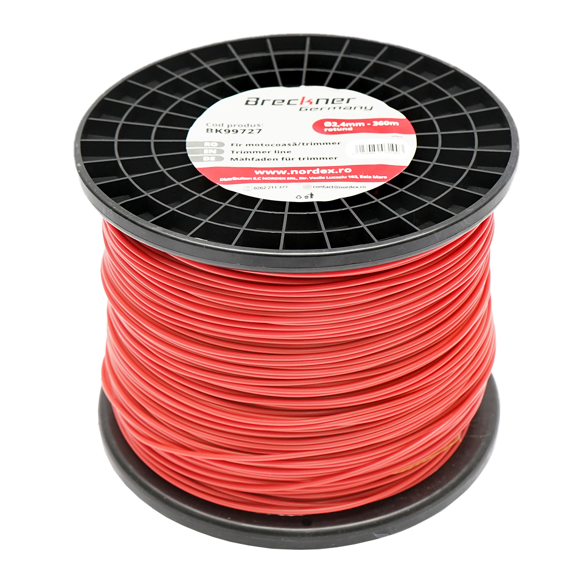 Fir rotund pentru motocoasa, 2.4 mm x 360 m Breckner Germany - imagine 2