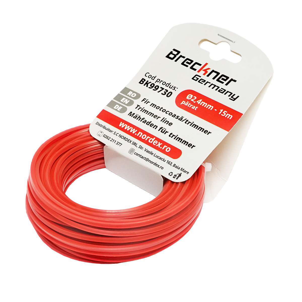 Fir patrat pentru motocoasa, 2.4 mm x 15 m Breckner Germany - imagine 3