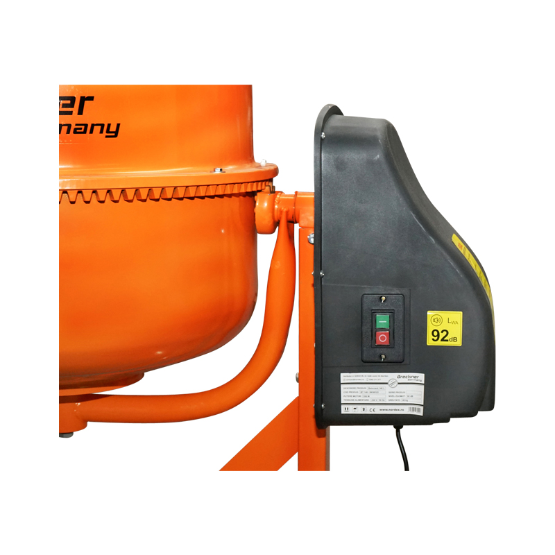 Betoniera 550 W, volum cuva 140L, pinion si coroana din fonta, 48 kg Breckner Germany - imagine 10